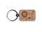 Ferocious and Adorable Little Maned Lion Engraved Wood Rectangle Keychain Tag Charm